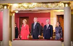 Spanish Royals Visit Belgium - Brussels