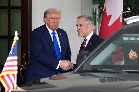 Donald Trump greets Mark Carney - Washington