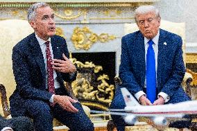 US President Donald J. Trump meets with Canadian Prime Minister Mark Carney