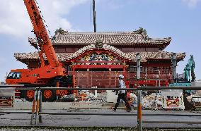 Shuri Castle exterior reconstruction completed