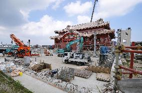 Shuri Castle exterior reconstruction completed