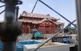 Shuri Castle exterior reconstruction completed