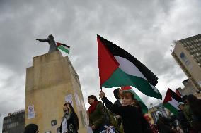 Pro-Palestine Demonstrations on the Two-year Israel Attack by Hamas