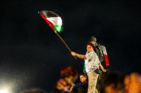 Pro-Palestine Demonstrations on the Two-year Israel Attack by Hamas