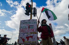 Pro-Palestine Demonstrations on the Two-year Israel Attack by Hamas