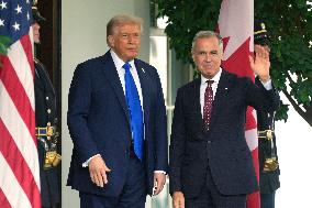 Donald Trump Meets With Mark Carney - DC