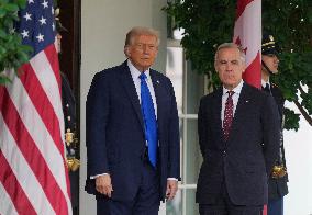 Donald Trump Meets With Mark Carney - DC