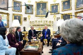 Donald Trump Meets With Mark Carney - DC