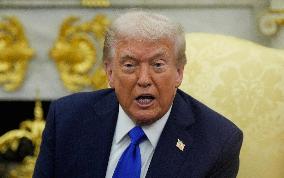 Donald Trump Meets With Mark Carney - DC