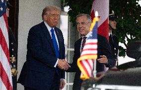 Donald Trump Meets With Mark Carney - DC