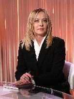 Giorgia Meloni At Cinque Minuti TV Show - Rome