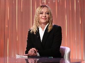 Giorgia Meloni At Cinque Minuti TV Show - Rome