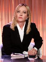 Giorgia Meloni At Cinque Minuti TV Show - Rome