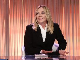 Giorgia Meloni At Cinque Minuti TV Show - Rome