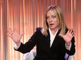 Giorgia Meloni At Cinque Minuti TV Show - Rome