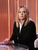 Giorgia Meloni At Cinque Minuti TV Show - Rome