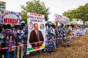 Paul Biya During His Campaign Rally - Cameroon