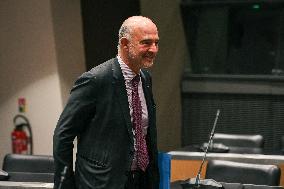 Pierre Moscovici hearing before the Finance and Cultural Affairs and Education Committees in Paris FA
