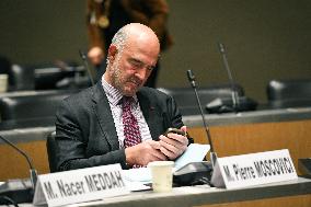 Pierre Moscovici hearing before the Finance and Cultural Affairs and Education Committees in Paris FA
