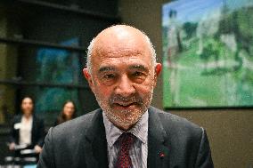 Pierre Moscovici hearing before the Finance and Cultural Affairs and Education Committees in Paris FA