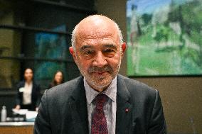 Pierre Moscovici hearing before the Finance and Cultural Affairs and Education Committees in Paris FA