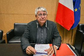 Pierre Moscovici hearing before the Finance and Cultural Affairs and Education Committees in Paris FA