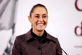 President Claudia Sheinbaum Holds Briefing - Mexico