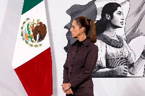 President Claudia Sheinbaum Holds Briefing - Mexico