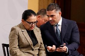 President Claudia Sheinbaum Holds Briefing - Mexico