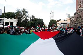 Demonstrator for a Free Palestine State - Mexico City