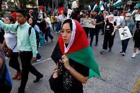 Demonstrator for a Free Palestine State - Mexico City