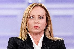 Giorgia Meloni Guest on The Programme "Cinque Minuti" - Rome