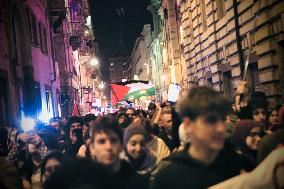 Pro-Palestinian Protest - Italy