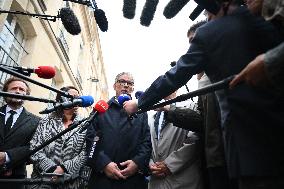 PM Lecornu Meets With Socialist Party Heads - Paris