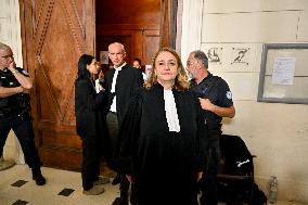 Lawyers Darrigade and Menviell At Mazan Rape Case Appeal Trial - Nimes
