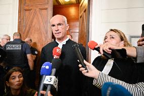 Lawyers Darrigade and Menviell At Mazan Rape Case Appeal Trial - Nimes