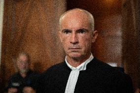 Lawyers Darrigade and Menviell At Mazan Rape Case Appeal Trial - Nimes