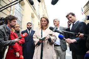 PM Lecornu Meets With Ecologist Party Heads - Paris