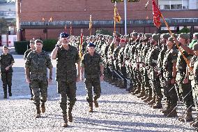 King Felipe Visits The Logistics Academy Of The Spanish Army - Calatayud