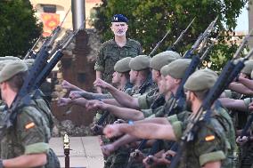 King Felipe Visits The Logistics Academy Of The Spanish Army - Calatayud