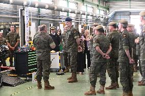 King Felipe Visits The Logistics Academy Of The Spanish Army - Calatayud