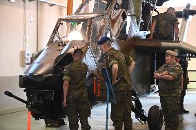 King Felipe Visits The Logistics Academy Of The Spanish Army - Calatayud