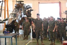 King Felipe Visits The Logistics Academy Of The Spanish Army - Calatayud