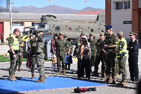 King Felipe Visits The Logistics Academy Of The Spanish Army - Calatayud