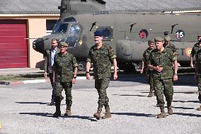 King Felipe Visits The Logistics Academy Of The Spanish Army - Calatayud