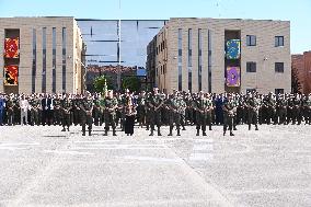 King Felipe Visits The Logistics Academy Of The Spanish Army - Calatayud