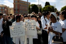 Tribute to The Victims of The Shooting on 3 October 2025 in Les Moulins - Nice