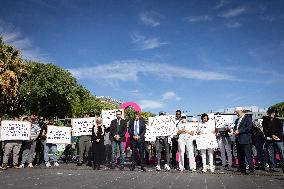 Tribute to The Victims of The Shooting on 3 October 2025 in Les Moulins - Nice