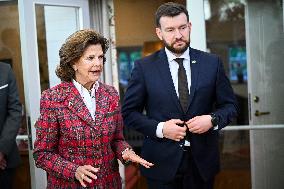 QUEEN SILVIA VISITS SILVIAHEMMET