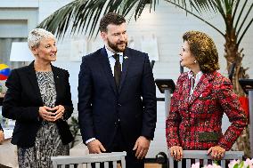 QUEEN SILVIA VISITS SILVIAHEMMET